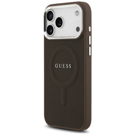 Оригинальный чехол Guess Classic Logo с MagSafe на iPhone 17 Pro Max - Brown