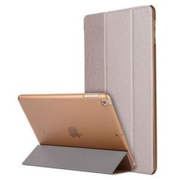 Чехол-книжка Silk Texture на iPad 9/8/7 10.2 (2019/2020/2021) -розовое золото