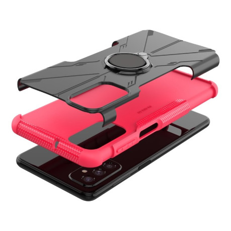 Противоударный чехол Machine Armor Bear для Samsung Galaxy M52 5G - пурпурно-красный