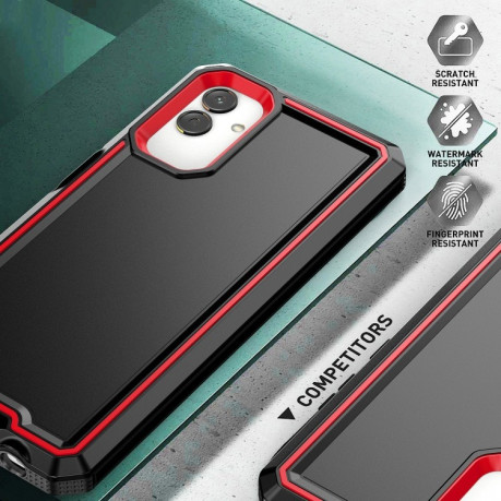 Противоударный чехол Armour Two-color для Samsung Galaxy A04 / A13 5G - черно-красный