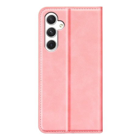 Чохол-книжка Retro Skin Feel Business Magnetic на Samsung Galaxy S24 5G - рожевий