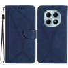 Чехол-книжка Stitching Embossed Leather на Xiaomi Redmi Note 15 4G / 5G /Poco M8  — синий