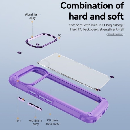 Протиударний чохол Lens Protection на Google Pixel 9 Pro XL - фіолетовий
