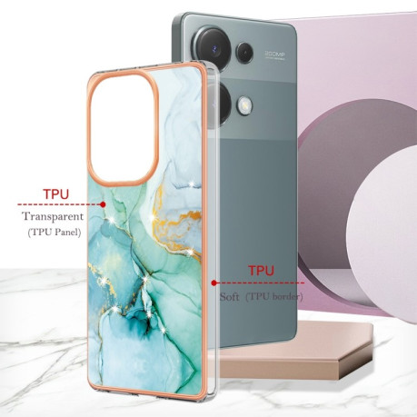 Протиударний чохол Electroplating IMD для Xiaomi Redmi Note Redmi Note 14S/ 13 Pro 4G / POCO M6 Pro 4G - Green
