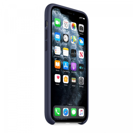 Силиконовый чехол Silicone Case Midnight Blue на iPhone 11 Pro -премиальное качество