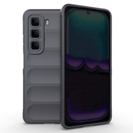 Силиконовый чехол Magic Flannel для Infinix Hot 50 4G - темно-серый