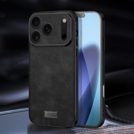 Чехол SULADA гибрид Handmade на iPhone 17 Pro - черный