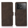 Чохол-книжка KHAZNEH Matte Texture для Xiaomi Poco F6 Pro - коричневий