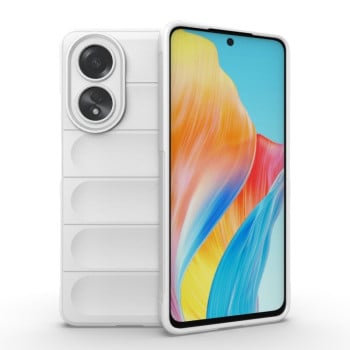 Силиконовый чехол Magic Flannel для OPPO A58 4G Global - белый