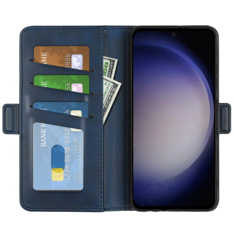 Чохол-книжка Dual-side Magnetic Buckle для Samsung Galaxy S24 5G - синій
