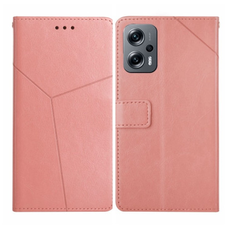 Чехол-книжка Y Stitching для Xiaomi Poco X4 GT - розовое золото