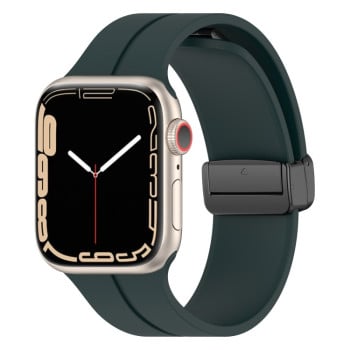 Силіконовий ремінець Solid Color для Apple Watch 10 46mm/Ultra 49mm / Series 8/7 45mm / 44mm / 42mm- зелений