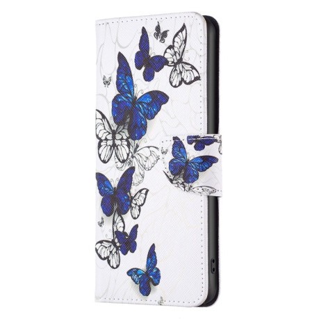 Чехол-книжка Colored Drawing Pattern для Samsung Galaxy S24 Ultra 5G - Butterflies