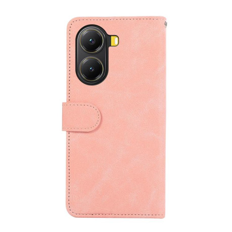 Чохол-книжка ABEEL Color Block Magnetic RFID Leather на Xiaomi Poco X7 Pro - Pink-Cyan