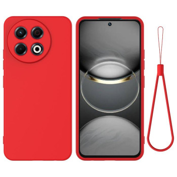 Силиконовый чехол Solid Color Liquid Silicone на Tecno Spark 30 Pro 4G — красный