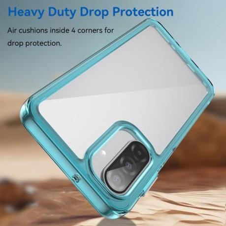 Противоударный чехол Colorful Acrylic Series для Samsung Galaxy A17 5G - синий
