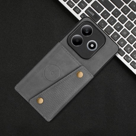 Протиударний чохол Double Buckle для Xiaomi Redmi Note 14 5G - сірий