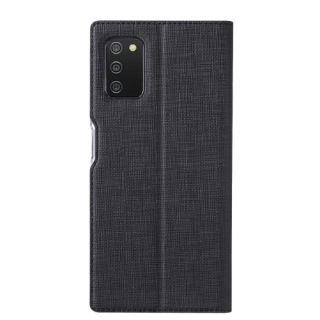 Чехол-книжка ViLi Texture на Samsung Galaxy A03s - черный
