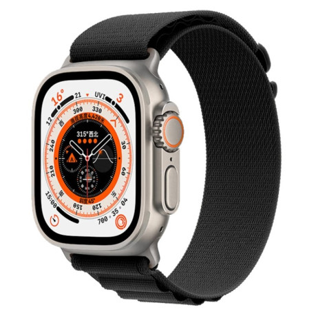Ремешок Nylon Loop для Apple Watch Ultra 49mm - черный