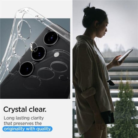 Оригинальный чехол Spigen Liquid Crystal  для Samsung Galaxy S24 - Crystal Clear