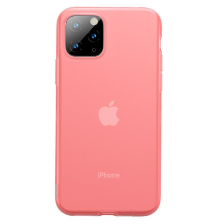 Чехол Baseus Jelly Liquid Silica Gel на iPhone 11 Pro Max- розовый