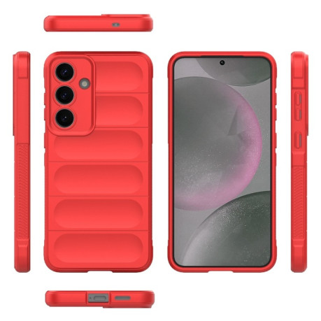 Силиконовый чехол Magic Flannel для Samsung Galaxy S25+ 5G - красный