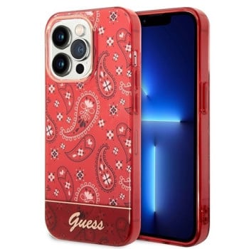 Оригінальний чохол Guess Porcelain Collection для iPhone 14 Pro Max - red