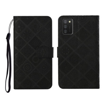 Чехол-книжка Ethnic Style для Samsung Galaxy A02s - черный