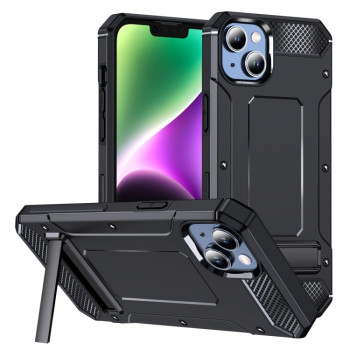 Противоударный чехол Matte Holder для iPhone 15 - черный