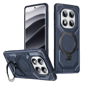 Протиударний чохол MagSafe Magnetic Frosted TPU для Xiaomi Redmi Note 14 Pro 5G - синій