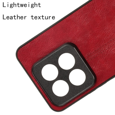 Ударозащитный чехол Sewing Cow Pattern For Xiaomi 14 Pro - красный