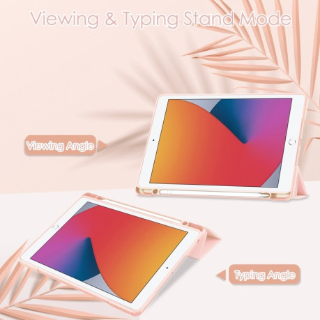 Чехол-книжка Transparent Acrylic для  iPad 10.2  - розовый