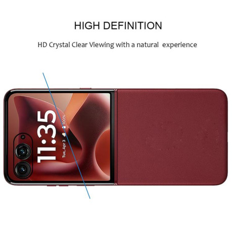 Захисне 3D-вигнуте скло Edge Glue HD із гартованого скла на Motorola Razr 60 Ultra - чорне