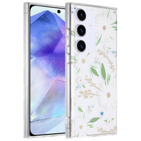 Чохол Dual-side Laminating IMD PC Hybrid TPU для Samsung Galaxy A55 - White Daisy