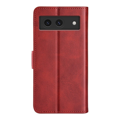Чехол-книжка Dual-side Magnetic Buckle для Google Pixel 8a - красный