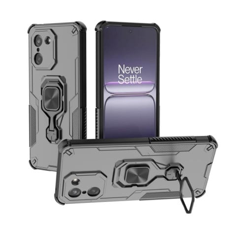 Протиударний чохол Metal Kickstand TPU Hybrid PC для OnePlus Ace 5 Racing / Nord CE5 - чорний