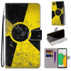 Чохол-книжка Coloured Drawing Cross для Samsung Galaxy A03 Core-Yellow and Black Signs