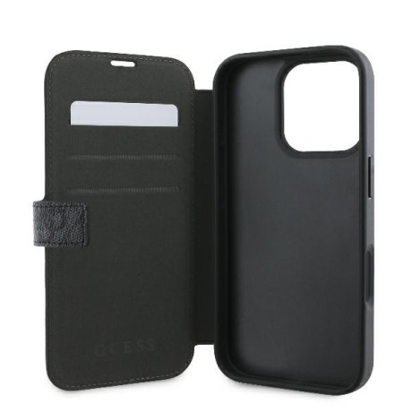 Оригинальный чехол Guess 4G Metal Logo для iPhone 16 Pro Max - Black