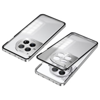 Протиударний чохол Snap Buckle Single-sided Metal Frame Frosted для OnePlus Ace 3 Pro - сріблястий