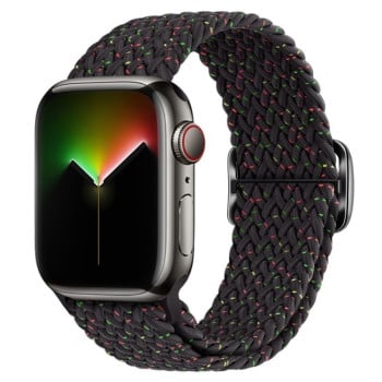 Ремінець Buckle Nylon Braided для Apple Watch Series 8/7 41mm / 40mm / 38mm - Starlight Black