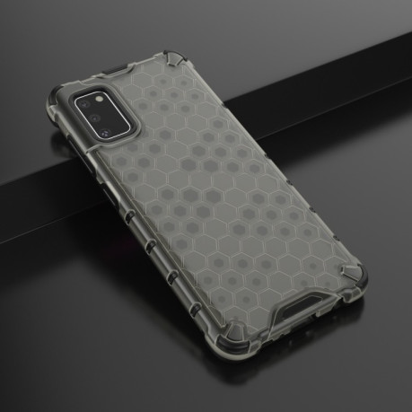 Противоударный чехол Honeycomb на Samsung Galaxy A41-черный