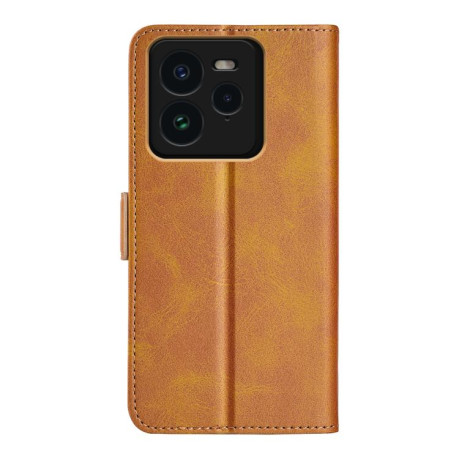 Чехол-книжка Dual-side Magnetic Buckle для Realme GT 7 Pro 5G - желтый