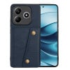 Противоударный чехол Double Buckle для Xiaomi Redmi Note 14 5G - синий