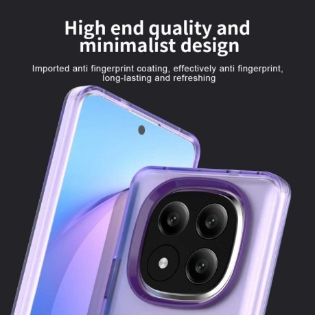 Протиударний чохол MagSafe Holder PC Hybrid для Xiaomi Redmi Note 14 Pro+ 5G - фіолетовий