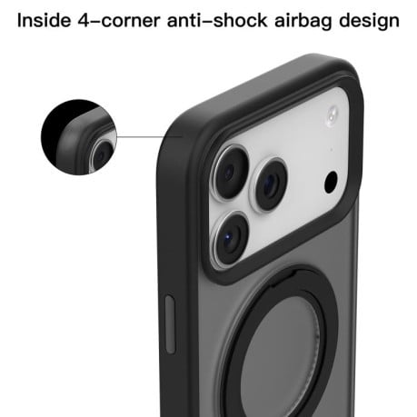 Чохол Mutural Armor Series MagSafe Magnetic Holder на iPhone 17 Pro - чорний
