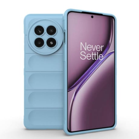 Силіконовий чохол Magic Flannel для OnePlus 13R/Ace 5/Ace 5 Pro/Ace 5 Pro - блакитний