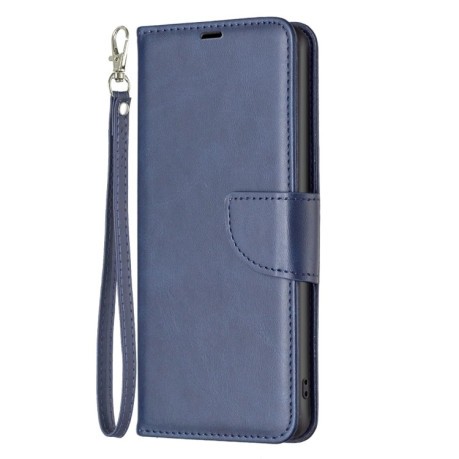 Чехол-книжка Lambskin Texture Pure Color для Xiaomi Redmi Note 14 Pro 5G / Note 14 Pro+ 5G - синий