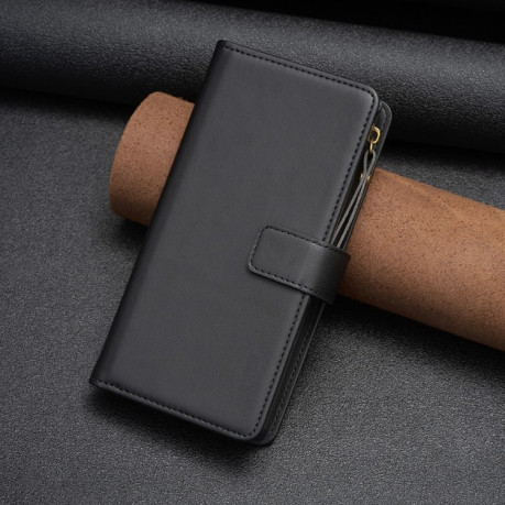 Чехол книжкаа Zipper Wallet Leather Flip на Xiaomi Redmi Note 13 4G - черный