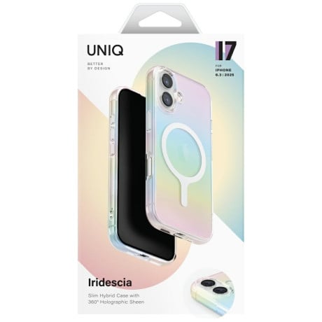 Оригінальний чохол Uniq Iridescia Magclick Charging на iPhone 17 - Multicolor