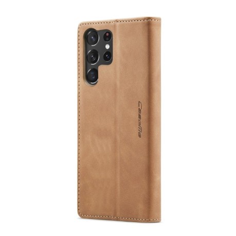 Шкіряний чохол CaseMe-013 Multifunctional на Samsung Galaxy S24 Ultra - коричневий
